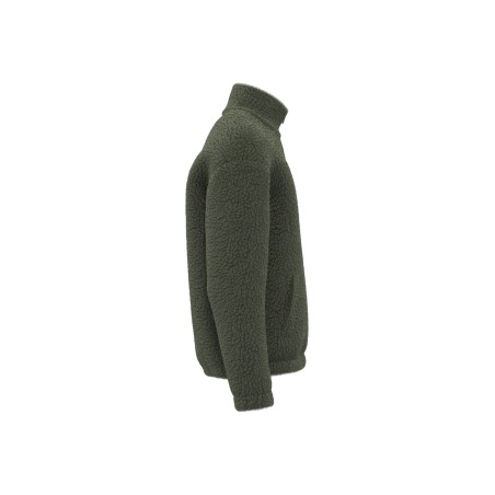 Sudadera de sherpa con 1/4 de cremallera y hombros caídos unisex