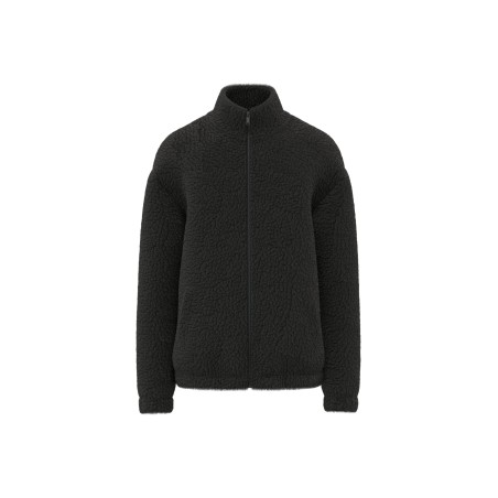 Unisex sherpa dropped shoulders full zip sweatshirt