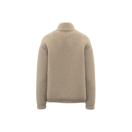 Unisex sherpa dropped shoulders full zip sweatshirt