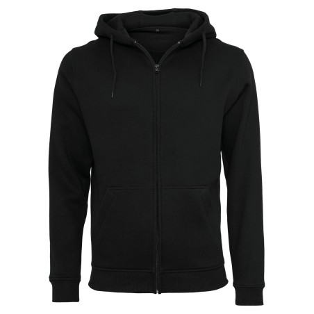 Sudadera con capucha y cremallera de tejido grueso