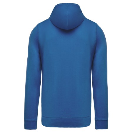 Lightweight cotton hooded sweatshirt