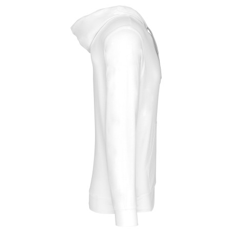 Lightweight cotton hooded sweatshirt