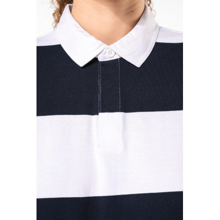 Polo a rayas manga larga unisex