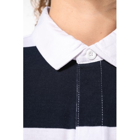 Polo a rayas manga larga unisex