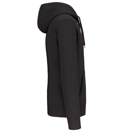 Full zip hooded sweatshirt