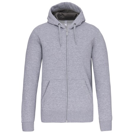 Full zip hooded sweatshirt