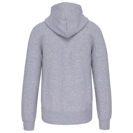 Full zip hooded sweatshirt