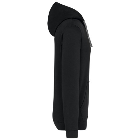 Men\\\'s contrast hooded sweatshirt
