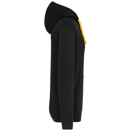 Men\\\'s contrast hooded sweatshirt