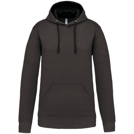 Men\\\'s contrast hooded sweatshirt