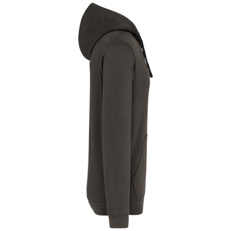 Men\\\'s contrast hooded sweatshirt