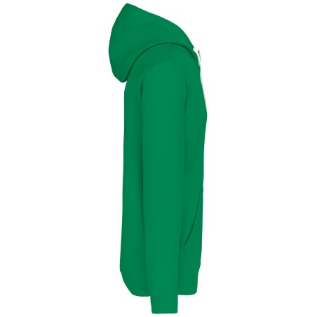 Men\\\'s contrast hooded sweatshirt