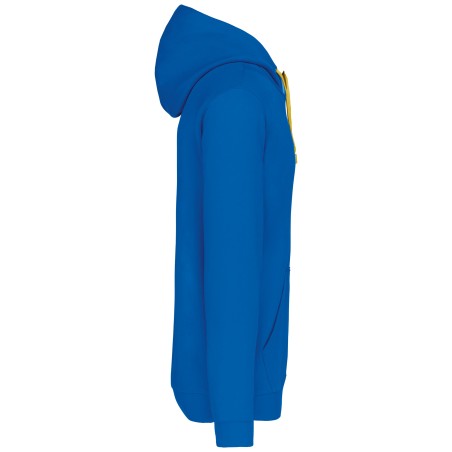 Men\\\'s contrast hooded sweatshirt