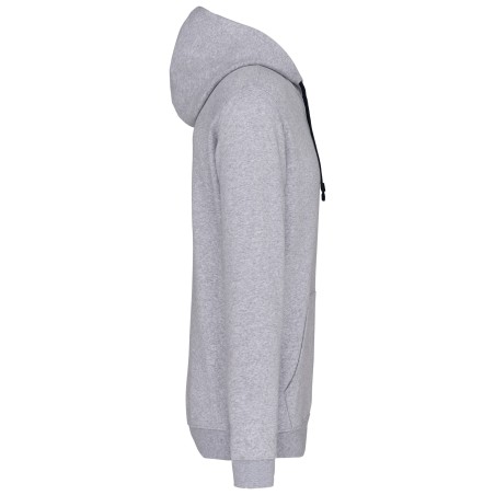 Men\\\'s contrast hooded sweatshirt