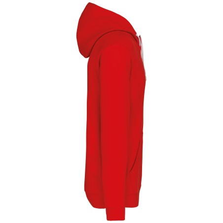 Men\\\'s contrast hooded sweatshirt