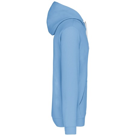 Men\\\'s contrast hooded sweatshirt