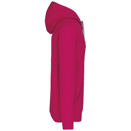 Men\\\'s contrast hooded sweatshirt