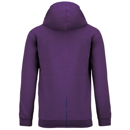 Men\\\'s contrast hooded sweatshirt