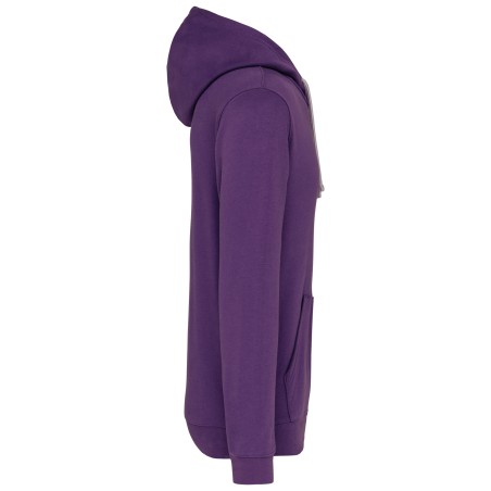 Men\\\'s contrast hooded sweatshirt
