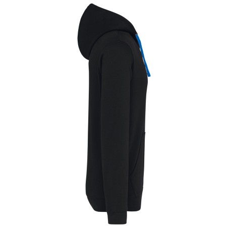 Men\\\'s contrast hooded sweatshirt
