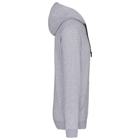 Men\\\'s contrast hooded sweatshirt