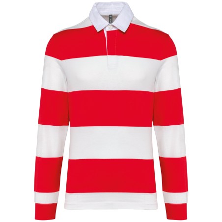 Polo a rayas manga larga unisex