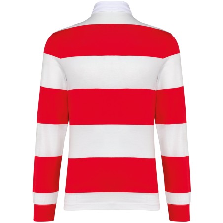 Polo a rayas manga larga unisex