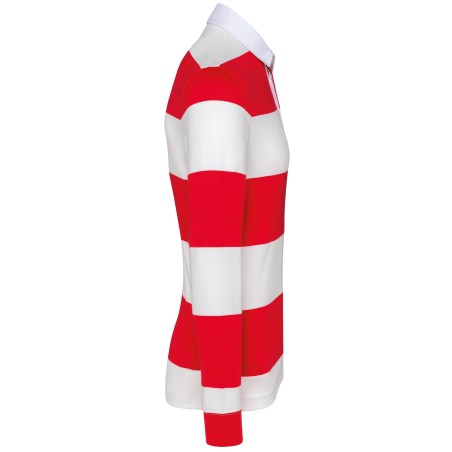 Polo a rayas manga larga unisex