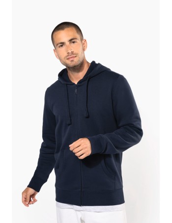 Men\\\'s full zip hooded sweatshirt