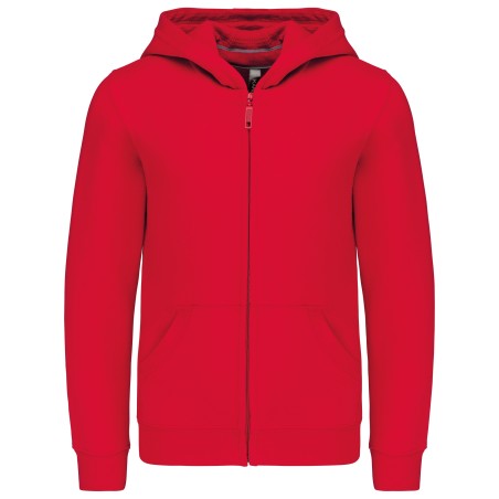 Sudadera capucha y cremallera niños