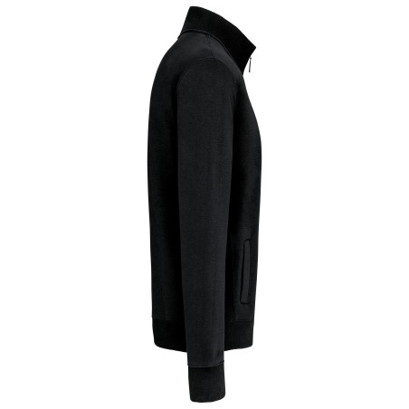 Chaqueta de felpa con cremallera hombre
