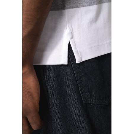 Polo a rayas manga corta unisex