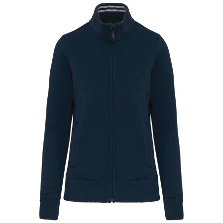 Chaqueta de felpa con cremallera mujer
