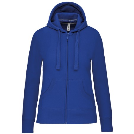 Sudadera con capucha y cremallera de mujer