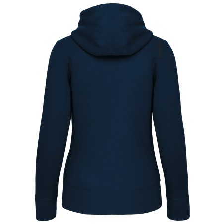 Ladies\\\' full zip hooded sweatshirt