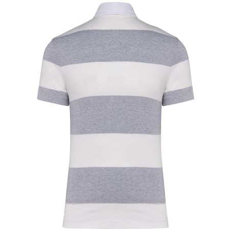 Polo a rayas manga corta unisex
