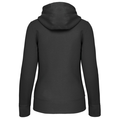Ladies\\\' full zip hooded sweatshirt