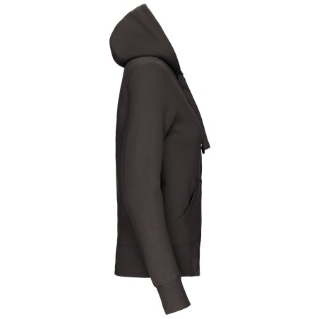 Ladies\\\' full zip hooded sweatshirt