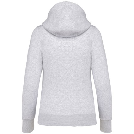 Ladies\\\' full zip hooded sweatshirt