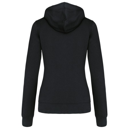Ladies\\\' contrast hooded sweatshirt
