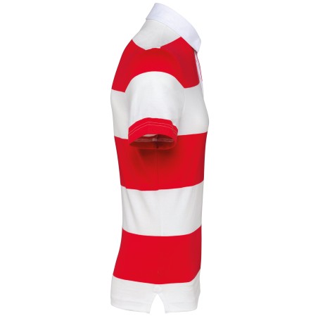 Polo a rayas manga corta unisex