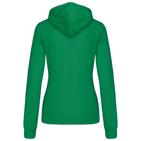 Ladies\\\' contrast hooded sweatshirt