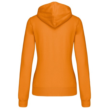 Ladies\\\' contrast hooded sweatshirt