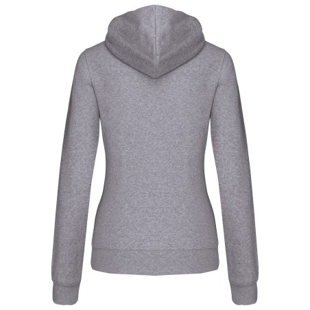 Ladies\\\' contrast hooded sweatshirt