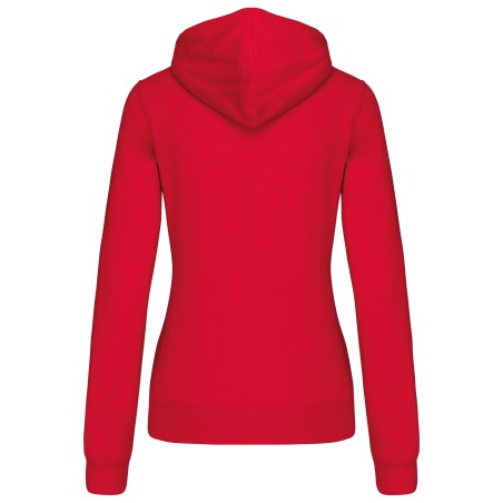 Ladies\\\' contrast hooded sweatshirt