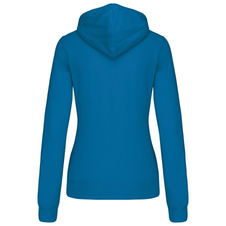 Ladies\\\' contrast hooded sweatshirt