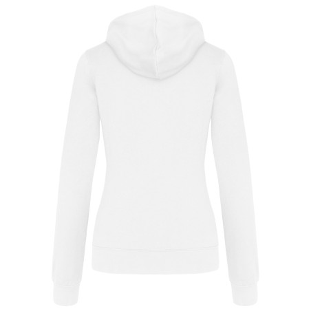 Ladies\\\' contrast hooded sweatshirt