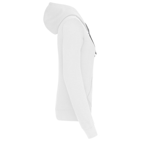 Ladies\\\' contrast hooded sweatshirt