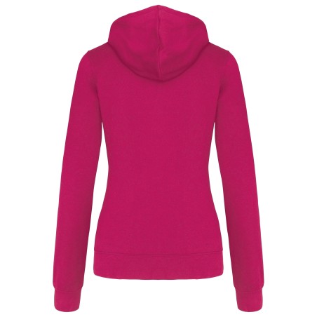 Ladies\\\' contrast hooded sweatshirt
