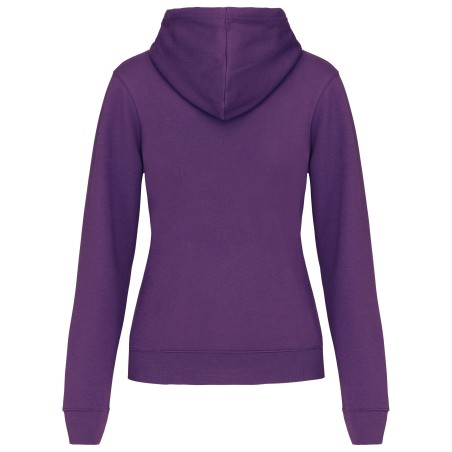 Ladies\\\' contrast hooded sweatshirt